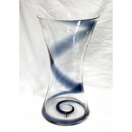 VASO VETRO SOFFIATO DESIGN Anne Nilsson SVEZIA CRISTALLO SWEDEN GLASS VASE   
