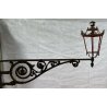 GRANDE LAMPADARIO ESTERNO VILLA ANTICA APPLIQUE DA PARETE 1800 LANTERNA BRACCIO 