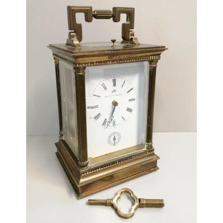 ANTICO OROLOGIO OFFICIER Matthew Norman PENDULETTE Sveglia Viaggio TAVOLO clock