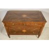 ANTICO COMO CASSETTONE DIRETTORIO INTARSIATO 1800 LEGNO NOCE ABETE 3 CASSETTI 