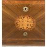 ANTICO COMO CASSETTONE DIRETTORIO INTARSIATO 1800 LEGNO NOCE ABETE 3 CASSETTI 