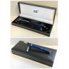 PENNA STILOGRAFICA Montblanc Noblesse Oblige BLU ORO 14k finiture PLATINO box