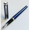 PENNA STILOGRAFICA Montblanc Noblesse Oblige BLU ORO 14k finiture PLATINO box