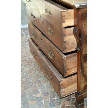 ANTICO COMO IMPERO 4 CASSETTI epoca 800 legno NOCE CASSETTONE mobile CASSETTIERA