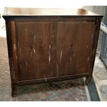 ANTICO COMO IMPERO 4 CASSETTI epoca 800 legno NOCE CASSETTONE mobile CASSETTIERA