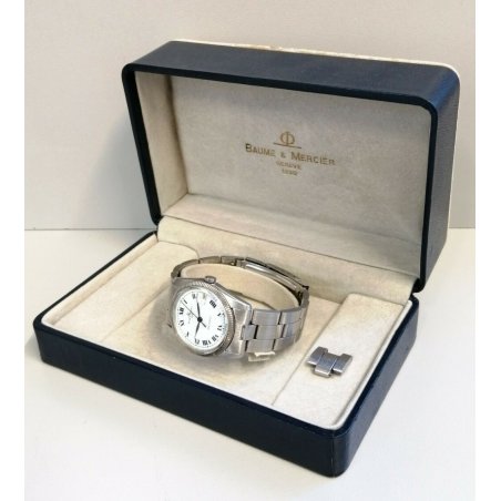 OROLOGIO POLSO LUSSO Baume & Mercier BAUMATIC 1187 vintage ACCIAIO Lady WATCH