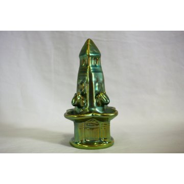 SCULTURA PORCELLANA RARA  PORCELAIN FIGURINE RARE FOUNTAIN Zsolnay Pecs HUNGARY 