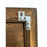 ANTICA SPECCHIERA DA PARETE DA APPOGGIO IMPERO CORNICE LEGNO MASSELLO ORO '800