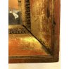 ANTICA SPECCHIERA DA PARETE DA APPOGGIO IMPERO CORNICE LEGNO MASSELLO ORO '800