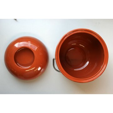 CONTENITORE BISCOTTIERA PORTAGHIACCIO "Primaluna" CERAMICHE POZZI Franco 1972