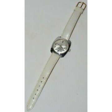 ANTICO OROLOGIO POLSO FORMA Lanco 1970 MECCANICO DATA OLD WATCH MONTRE VINTAGE