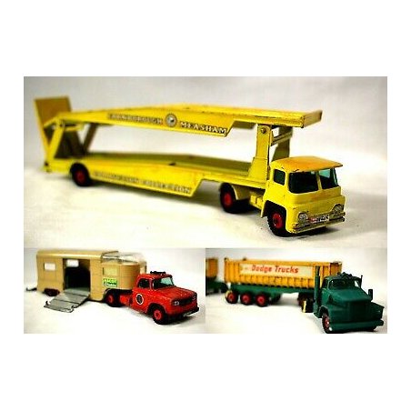 LOTTO 3 MODELLINI AUTOARTICOLATI TRUKS MATCHBOX Made in England '60/'70s VINTAGE