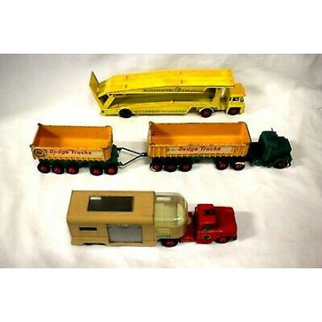 LOTTO 3 MODELLINI AUTOARTICOLATI TRUKS MATCHBOX Made in England '60/'70s VINTAGE