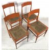 SET 4 SEDIA DESIGN ANNI 60 CASSINA CARLO DE CARLI ITALIAN CHAIR VINTAGE LACCATE