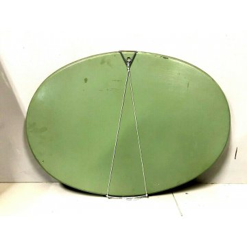 ANTICO VASSOIO OVALE DIPINTO OLIO G. Tempestini BOUQUET FIORI FIRENZE EPOCA '900