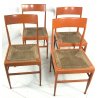 SET 4 SEDIA DESIGN ANNI 60 CASSINA CARLO DE CARLI ITALIAN CHAIR VINTAGE LACCATE