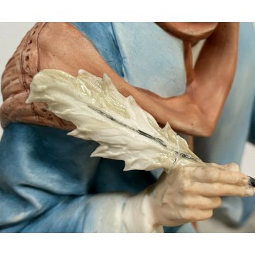 ANTICO CAPODIMONTE SCULTURA CERAMICA 1900 ISPIRAZIONE PIANOFORTE COMPOSITORE OLD