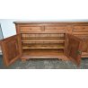 ANTICA ENORME CREDENZA BAROCCA 1800 LEGNO NOCE DISPENSA SIDEBOARD MOBILE EPOCA 