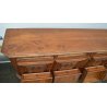 ANTICA ENORME CREDENZA BAROCCA 1800 LEGNO NOCE DISPENSA SIDEBOARD MOBILE EPOCA 