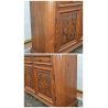 ANTICA ENORME CREDENZA BAROCCA 1800 LEGNO NOCE DISPENSA SIDEBOARD MOBILE EPOCA 