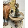 STATUINA CAPODIMONTE PER VOLTA RICORDI ANZIANO STATUA CERAMICA ANNI 50 VINTAGE
