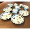 SET 10pz TAZZE PIATTINI TE Richard Ginori Lodi Pittoria DECORO DIPINTO ROSE '50