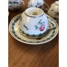 SET 10pz TAZZE PIATTINI TE Richard Ginori Lodi Pittoria DECORO DIPINTO ROSE '50