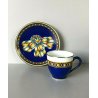 Hermes TAZZA DA CAFFE con PIATTINO DECORO Cocarde de Soie CUP TASSE Déjeuner 900