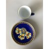Hermes TAZZA DA CAFFE con PIATTINO DECORO Cocarde de Soie CUP TASSE Déjeuner 900