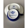 Hermes TAZZA DA CAFFE con PIATTINO DECORO Cocarde de Soie CUP TASSE Déjeuner 900