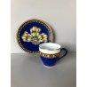 Hermes TAZZA DA CAFFE con PIATTINO DECORO Cocarde de Soie CUP TASSE Déjeuner 900