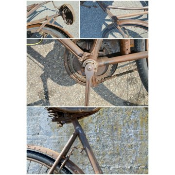 BICICLETTA anni 30 RUOTE 28 PRETE ANTICA WOLSIT ORIGINALE CITY BIKE BICI EPOCA