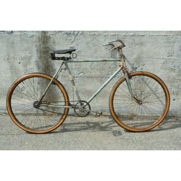 BICICLETTA anni 40 RUOTE 26 MANZINO UOMO ORIGINALE CITY BIKE BICI EPOCA CUOIO 