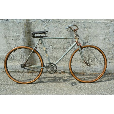 BICICLETTA anni 40 RUOTE 26 MANZINO UOMO ORIGINALE CITY BIKE BICI EPOCA CUOIO 