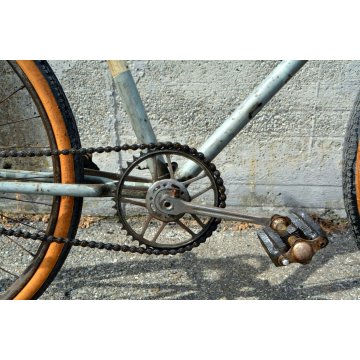 BICICLETTA anni 40 RUOTE 26 MANZINO UOMO ORIGINALE CITY BIKE BICI EPOCA CUOIO 