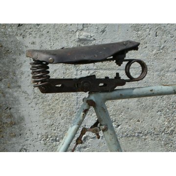 BICICLETTA anni 40 RUOTE 26 MANZINO UOMO ORIGINALE CITY BIKE BICI EPOCA CUOIO 