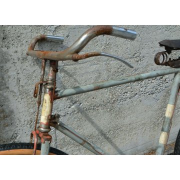 BICICLETTA anni 40 RUOTE 26 MANZINO UOMO ORIGINALE CITY BIKE BICI EPOCA CUOIO 