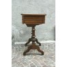 ANTICO TAVOLINO LAVORO PETINEUSE legno NOCE RADICA LUIGI FILIPPO EPOCA 800 TABLE