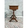 ANTICO TAVOLINO LAVORO PETINEUSE legno NOCE RADICA LUIGI FILIPPO EPOCA 800 TABLE