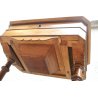 ANTICO TAVOLINO LAVORO PETINEUSE legno NOCE RADICA LUIGI FILIPPO EPOCA 800 TABLE