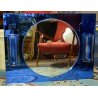 SPECCHIERA SPECCHIO DESIGN VECA BLU LUCI LAMPADA 2 APPLIQUES 1960 FONTANA ARTE 