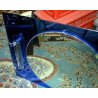 SPECCHIERA SPECCHIO DESIGN VECA BLU LUCI LAMPADA 2 APPLIQUES 1960 FONTANA ARTE 