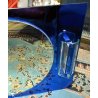 SPECCHIERA SPECCHIO DESIGN VECA BLU LUCI LAMPADA 2 APPLIQUES 1960 FONTANA ARTE 