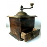 ANTICO MACINA CAFFE MACININO COFFEE GRINDER Tre Spade LEGNO FERRO BATTUTO '800