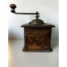 ANTICO MACINA CAFFE MACININO COFFEE GRINDER Tre Spade LEGNO FERRO BATTUTO '800