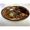 MEDAGLIONE VINTAGE BASSORILIEVO BRONZO WALL HANGING PLATE NUDO DONNA PITTRICE