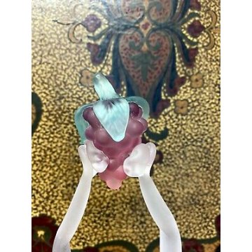 GRANDE SCULTURA FEMMINILE VETRO MURANO satinato DEA UVA DONNA NUDO 1950 h 45,5