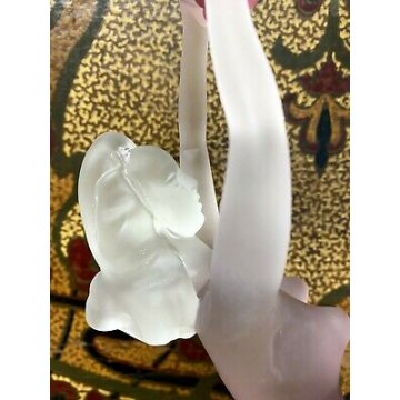 GRANDE SCULTURA FEMMINILE VETRO MURANO satinato DEA UVA DONNA NUDO 1950 h 45,5