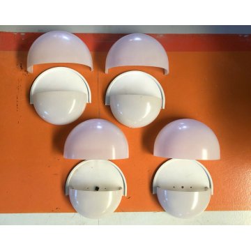 LOTTO 4 APPLIQUE WALL LAMP Vico Magistretti MANIA GRANDE Artemide POLICARBONATO 