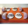 LOTTO 4 APPLIQUE WALL LAMP Vico Magistretti MANIA GRANDE Artemide POLICARBONATO 